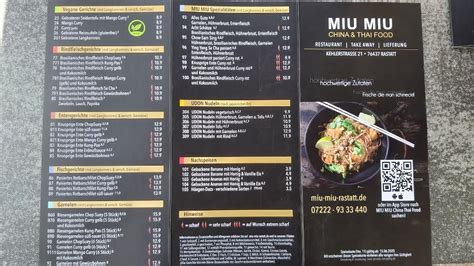 miu miu baden baden oos|Speisekarte Miu Miu China & Thai Food in Baden.